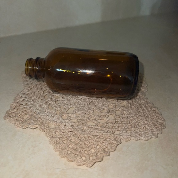 Amber Glass Apothecary Bottle - Decorative Home Accent - Picture 4 of 5